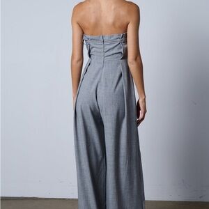 AKIRA Strapless Gray Jumpsuit